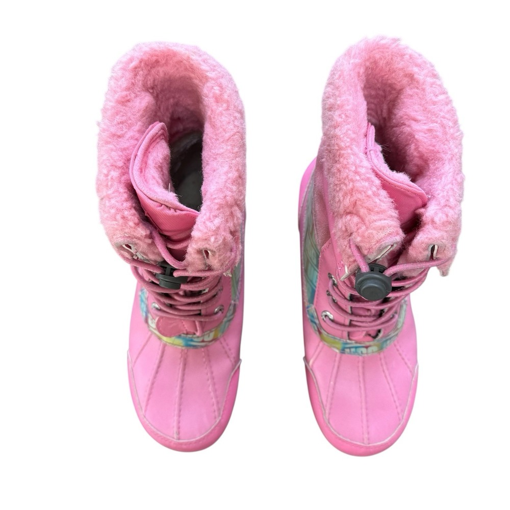 Ugg Kids Butte II Chromatic Boots Pink‎ Faux Fur Holographic - Picture 7 of 10